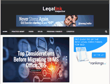 Tablet Screenshot of legalinkmagazine.com